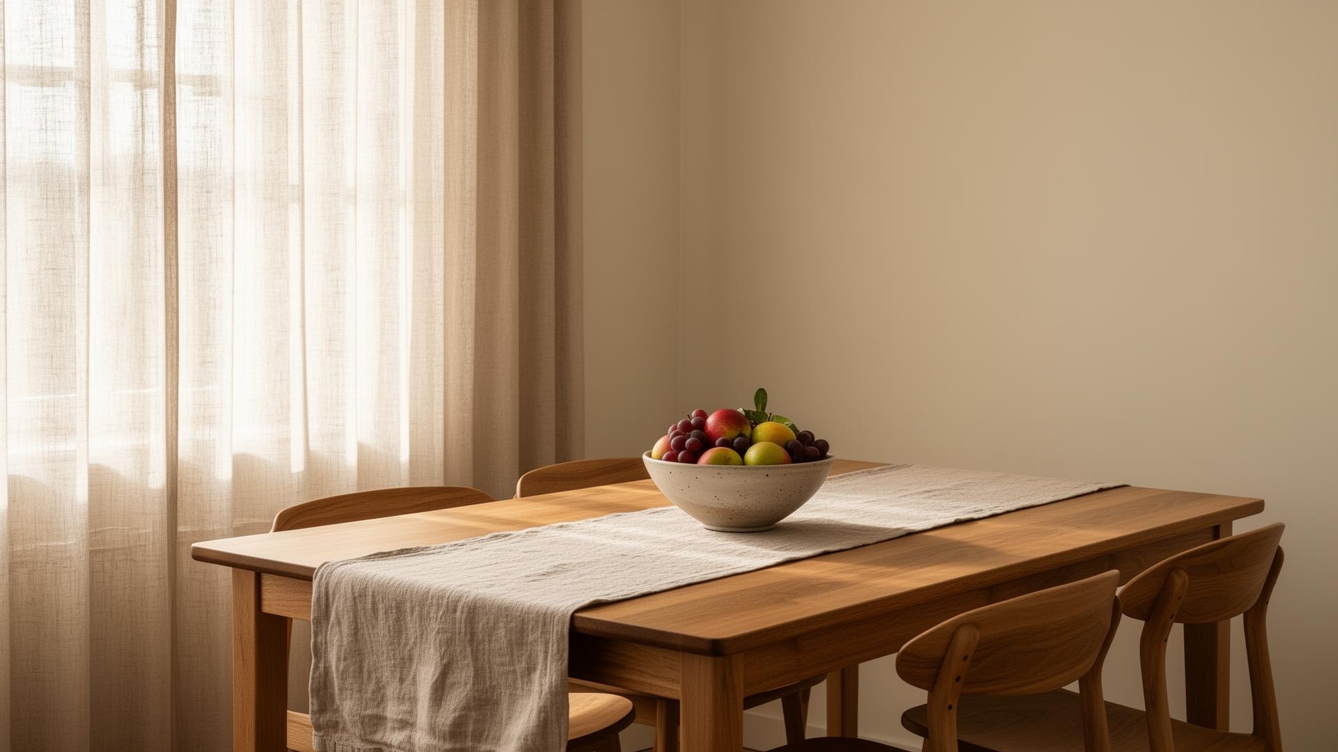 A calm, beautifully styled dining nook